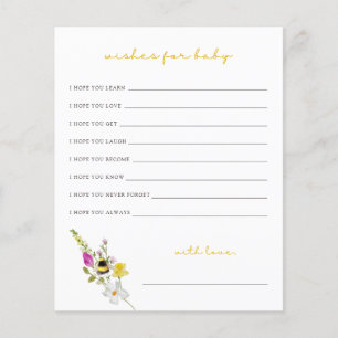 Mama to Bee Wishes for Baby Card