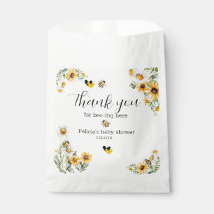Mama to Bee Yellow flower Bumblebee Favour Bags