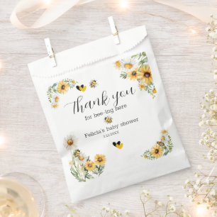 Mama to Bee Yellow flower Bumblebee Favour Bags