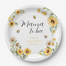 Mama to Bee Yellow flowers Bumblebee Baby Shower