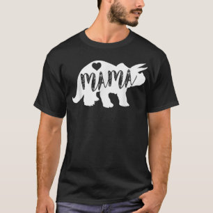 Mama Triceratops Dinosaur T-Shirt Funny Gift For M