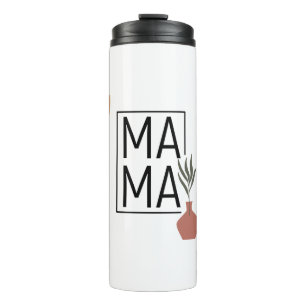 Mama Tumbler, Boho Tumbler, Tumbler with Lid, 