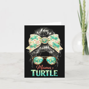 Mama Turtle Shirt Sea Life Summer Ocean Mum Gift Card