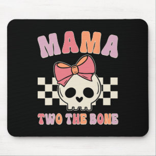 Mama Two The Bone Matching Family Birthday Kid Gir Mouse Mat