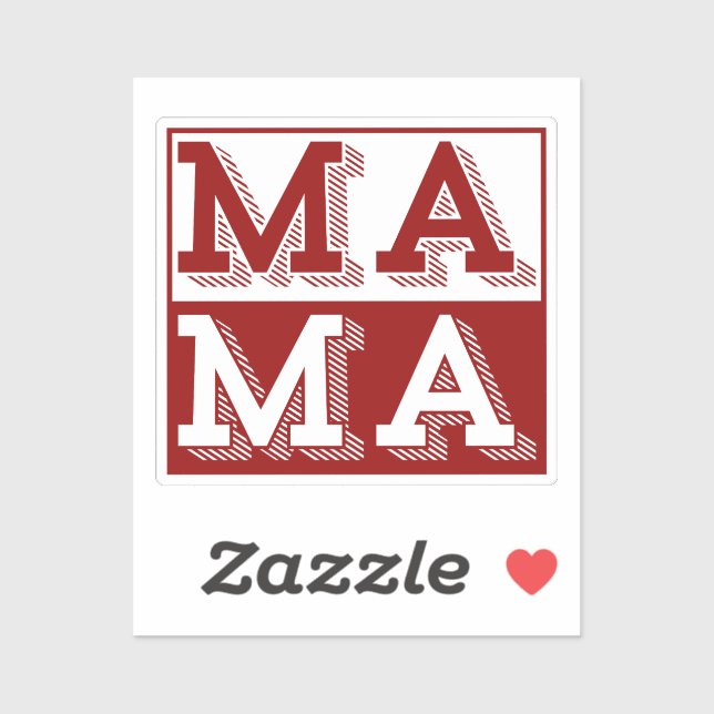 MAMA TYPOGRAPHY MOTHERS DAY GIFT (Sheet)