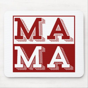 MAMA TYPOGRAPHY MOTHERS DAY GIFT MOUSE MAT