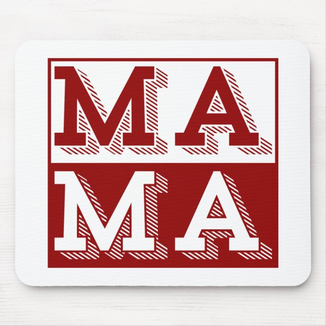 MAMA TYPOGRAPHY MOTHERS DAY GIFT MOUSE MAT (Front)