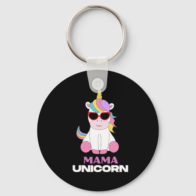 Mama Unicorn Magic Squad    Key Ring (Front)