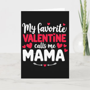 Mama Valentine Cute Romantic Valentines Day Couple Card