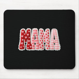 Mama Valentines Day Outfits Retro Mama Coquette Mouse Mat