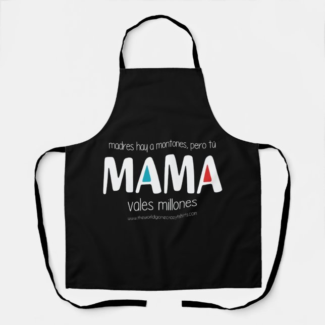 Mama vales millones apron (Front)
