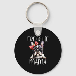 Mama Watercolor French Bulldog Dog Mother's Day Mo Key Ring