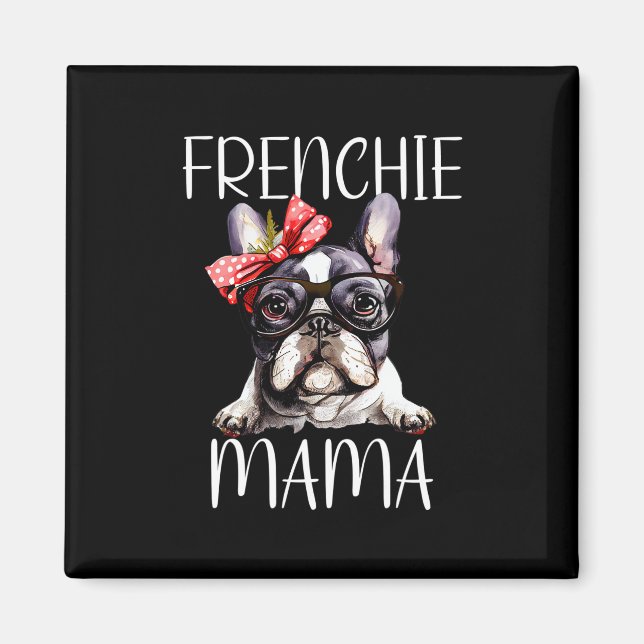 Mama Watercolor French Bulldog Dog Mother's Day Mo Magnet (Front)