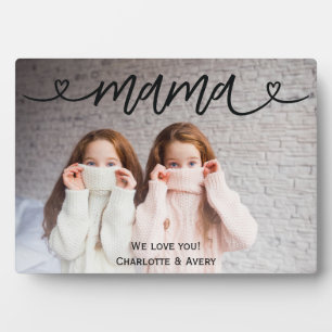 Mama We Love You Personalised Photo Plaque