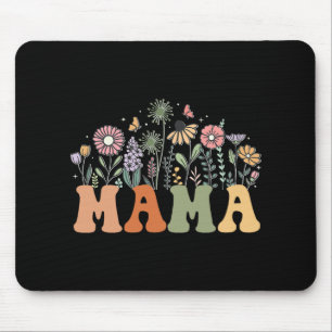 Mama Wildflower Floral Birthday Baby Shower New Ma Mouse Mat