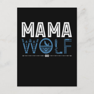Mama Wolf Native American Art Mother Postcard