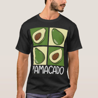 Mamacado Avocado Mum Vegetarian Vegan  Mothers Day T-Shirt