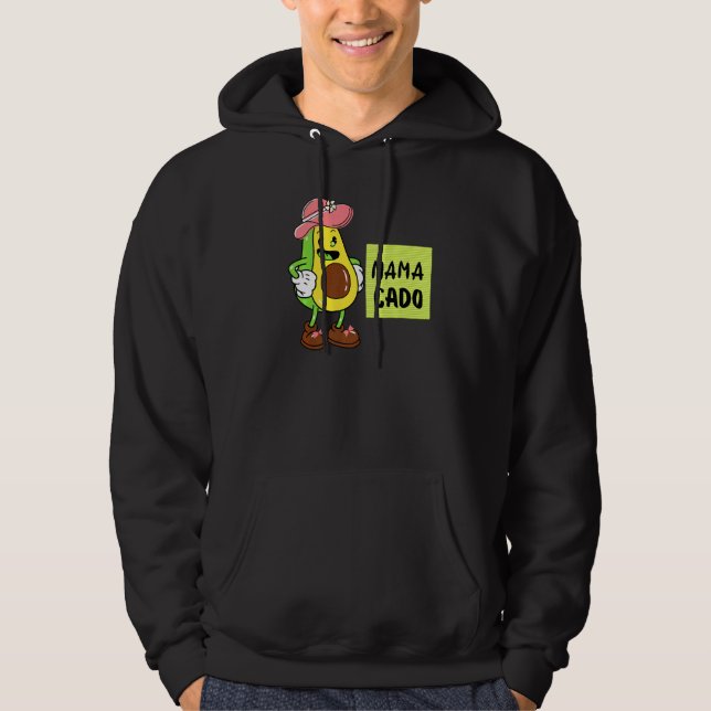 Mamacado Avocado Pregnant Mom Pregnancy Avo   Hoodie (Front)