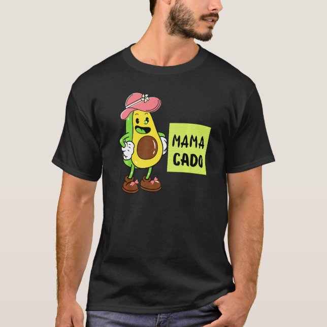 Mamacado Avocado Pregnant Mom Pregnancy Avo   T-Shirt (Front)