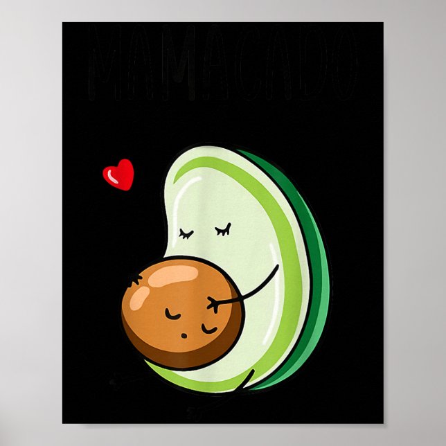 Mamacado Avocado Pregnant Mum Pregnancy Avo  Poster (Front)