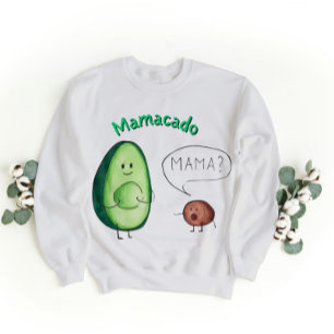 Mamacado Funny Avocado Mum Design – Cute Pun Gift Sweatshirt