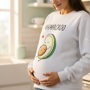 MAMACADO Funny Pregnancy T-Shirt    Avocado Mum Sweatshirt