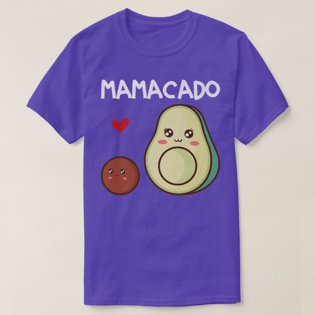 Mamacado Mama Avocado Pregnancy Announcement Avoca T-Shirt (Design Front)