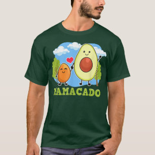 Mamacado Mama Avocado With Seed Funny Vegan Mum Mo T-Shirt