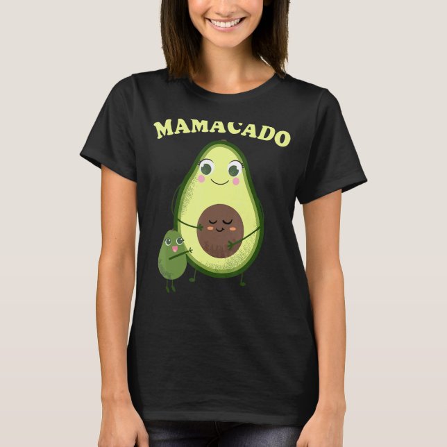 Mamacado  Multiple Kids Women Mama Avocado Costume T-Shirt (Front)
