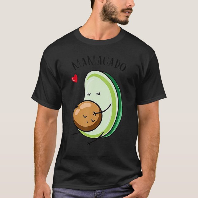 Mamacado Pregnant Avocado Pregnancy Announcement M T-Shirt (Front)