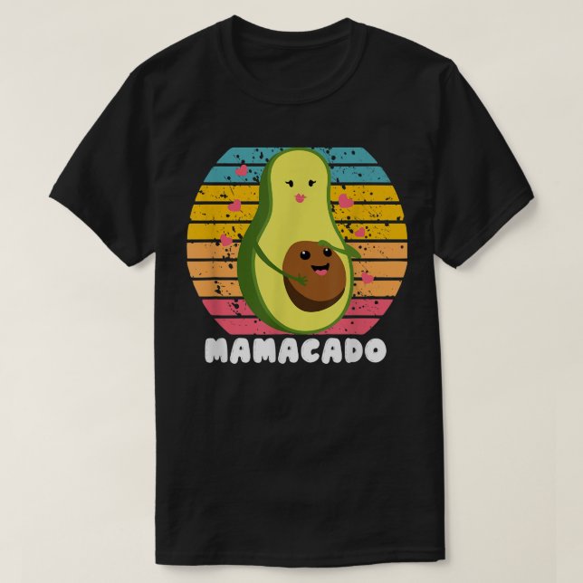 Mamacado, Womens Avocado For Girls, Cute Mum, Baby T-Shirt (Design Front)