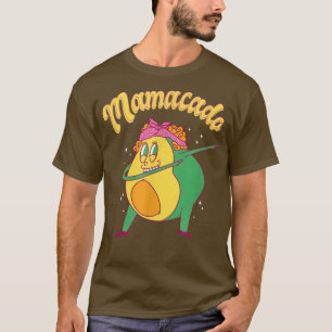 MamacadoCute Avocado Dabbing Mum Pregnancy Reveal T-Shirt