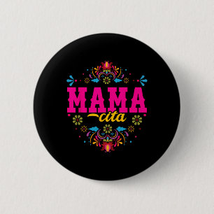 Mamacita First Fiesta Birthday For Women - Cactus 6 Cm Round Badge