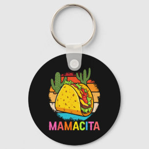 Mamacita Funny Taco Cactus Cinco De Mayo Fiesta Ou Key Ring