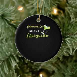 Mamacita Needs A Margarita Ceramic Tree Decoration