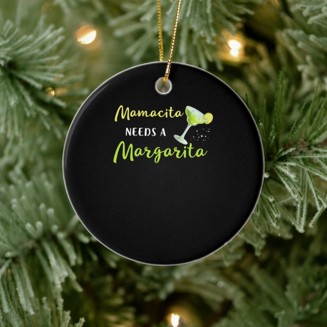 Mamacita Needs A Margarita Ceramic Tree Decoration (Tree)
