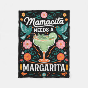 Mamacita Needs A Margarita Fleece Blanket
