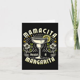 Mamacita Needs A Margarita Funny Cinco De Mayo Cut Card