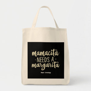 Mamacita Needs a Margarita Funny Holiday Workout Tote Bag
