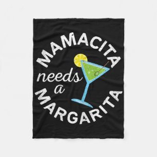 Mamacita Needs A Margarita Shirt Men Women Cinco D Fleece Blanket