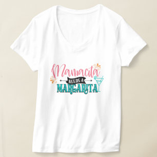 Mamacita needs a Margarita, Vacation, Bar Editable T-Shirt