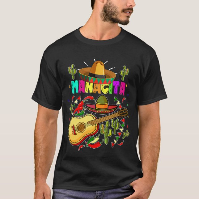 Mamacita Taco Cinco De Mayo Nacho Mexican Fiesta T-Shirt (Front)