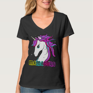 Mamacorn Cute Unicorn Mum Costume Mother's Day 6 T-Shirt