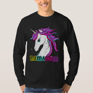 Mamacorn Cute Unicorn Mum Costume Mother's Day T-Shirt