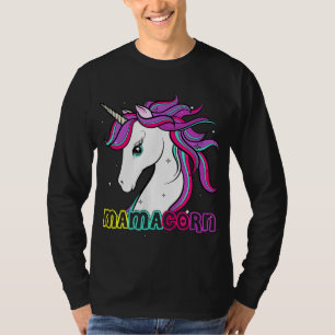 Mamacorn Cute Unicorn Mum Costume Mum Mother's Day T-Shirt