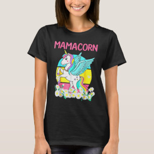 Mamacorn Dabbing Unicorn Mum & Baby Shower Mothers T-Shirt
