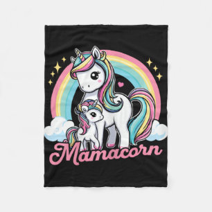 Mamacorn - Funny Cute Unicorn Costume Mum Mother's Fleece Blanket