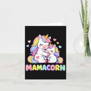 Mamacorn mothers day 2026 mum unicorn mama life card