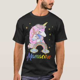 MamaCorn Mum Funny Unicorn Mother's Day Gift T-Shirt