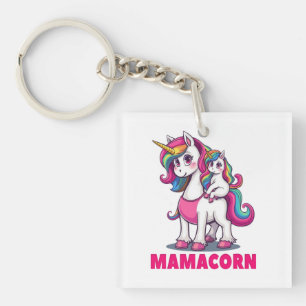 Mamacorn - The Magical Unicorn Mom Key Ring